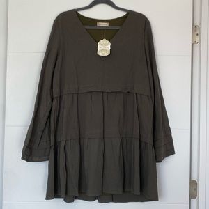 Olive Green Long Sleeve Dress | Altar’d State